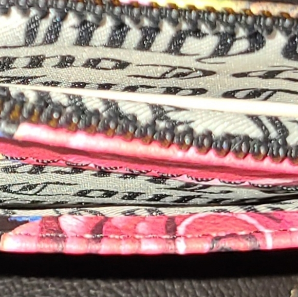 JUICY COUTURE FLORAL ROSES ROSE CLUTCH WRISTLET POUCH TRAVEL ID WALLET BAG 🌹 - Picture 15 of 16